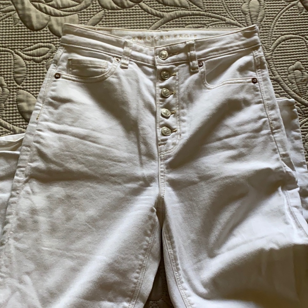 AE White Mom Jean